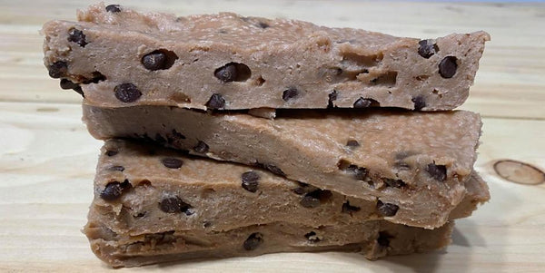 No-bake cookie dough protein bars