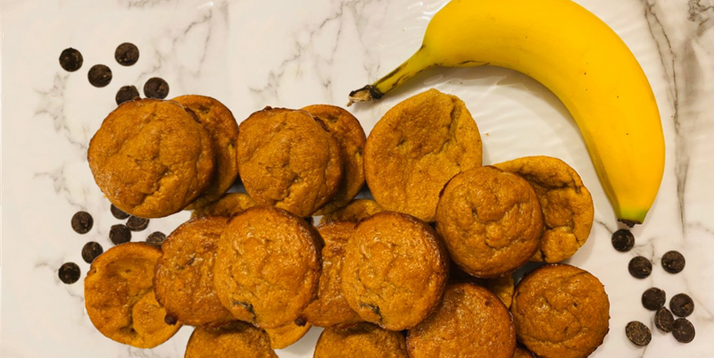 Banana and Chocolate Protein muffins recipe