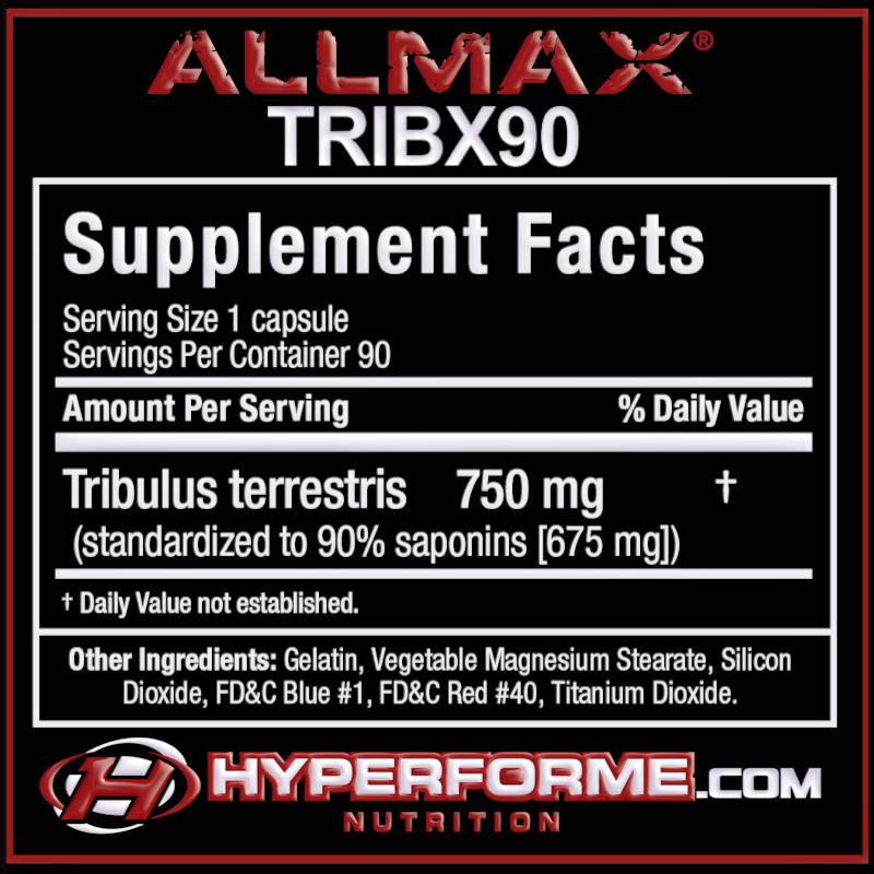 Allmax Tribx90 - 90 caps - Hyperforme Staging