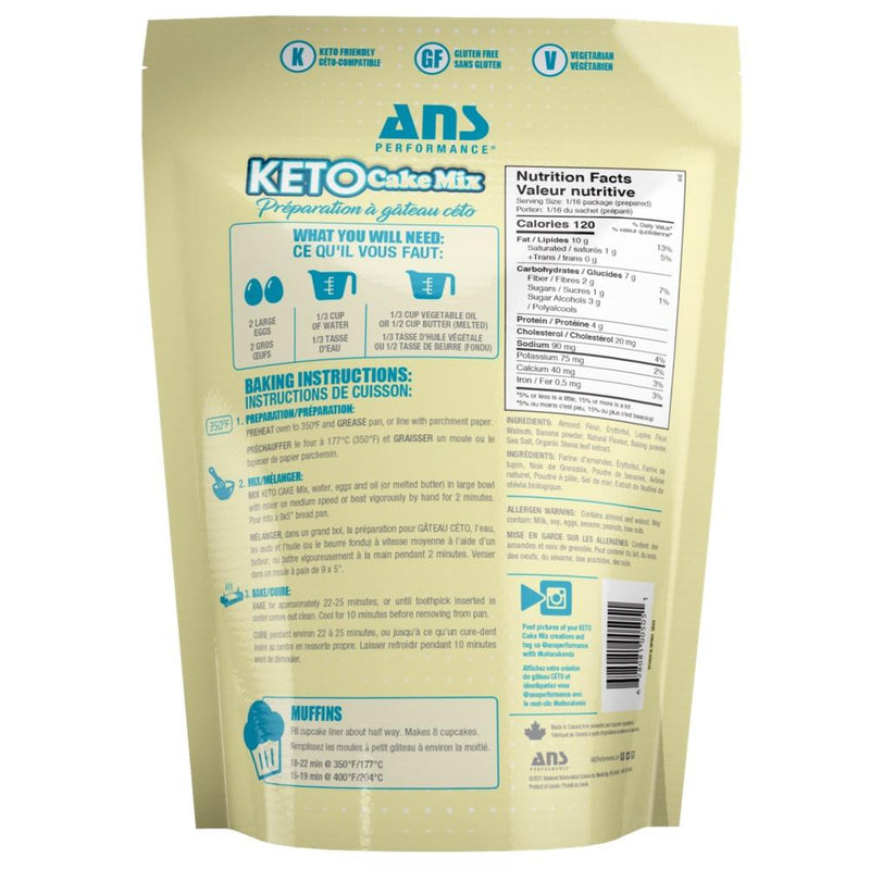 ANS Keto Cake Mix - 235g - Hyperforme Staging