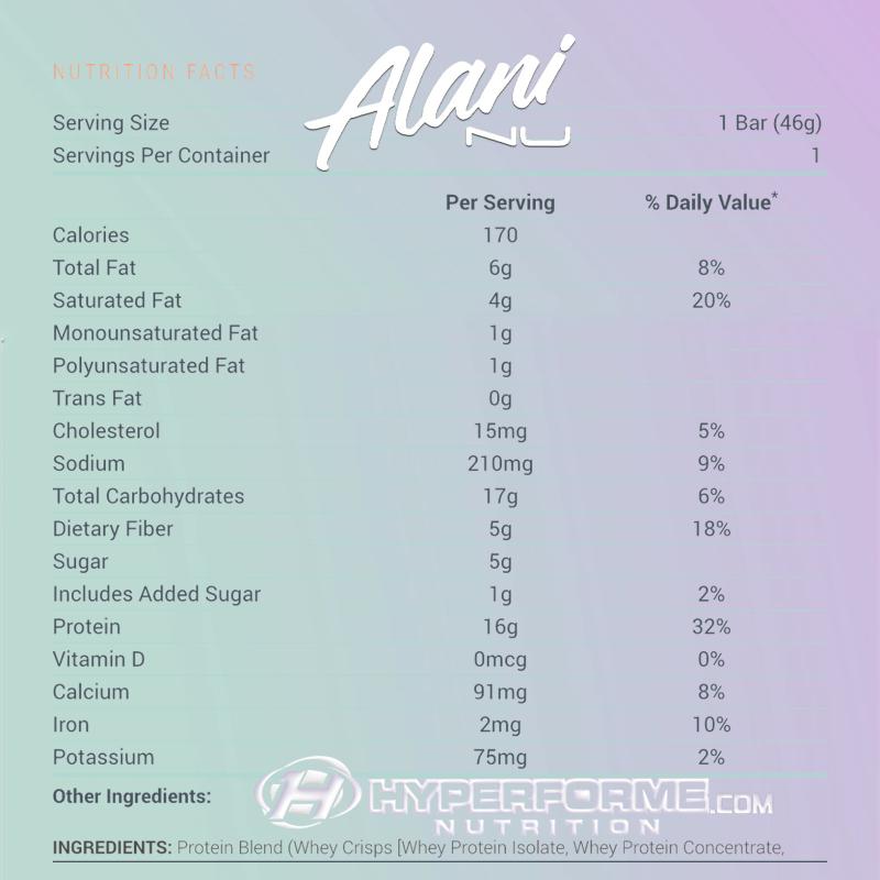 Alani Nu Fit Snacks Protein Bar - 1 Bar - Hyperforme Staging