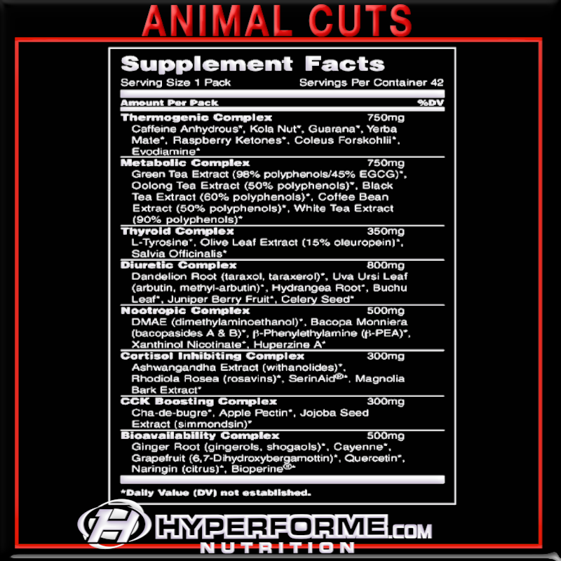 Animal Cuts - 42 packs - Hyperforme Staging