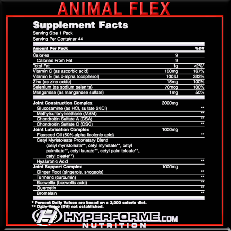 Animal Flex 44 Packs - Hyperforme Staging