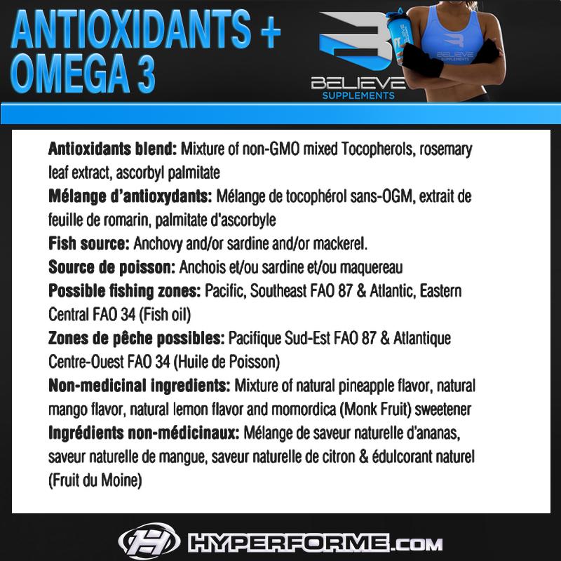 Believe Antioxidants + Omega 3 - 500ml - Hyperforme Staging