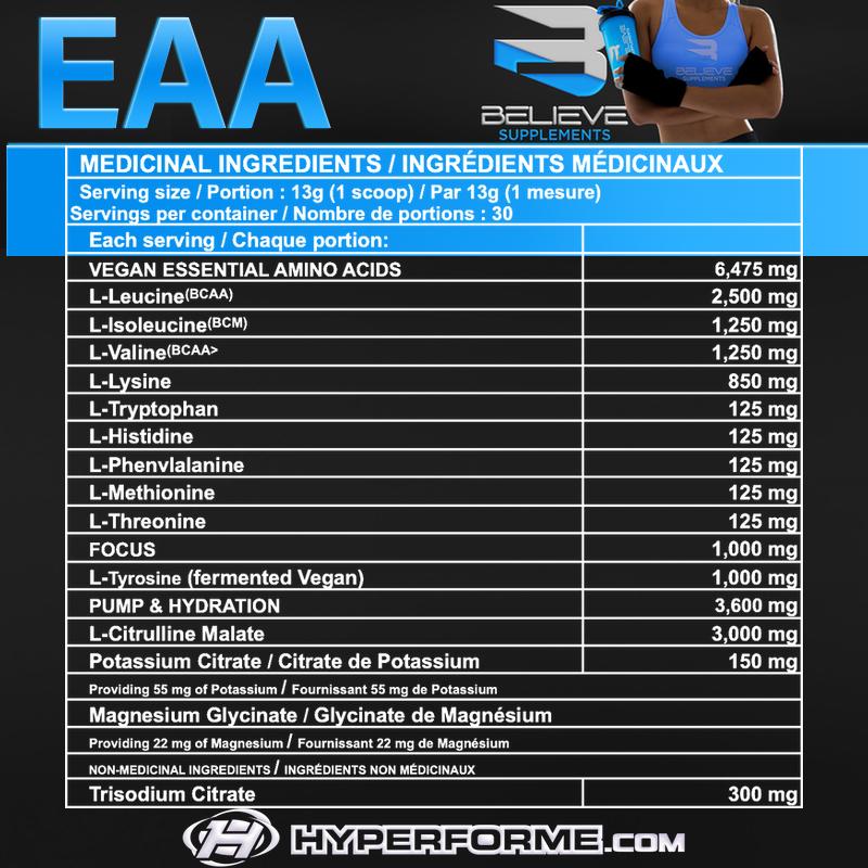 Believe EAA and BCAA + Electrolytes Combo - Hyperforme Staging