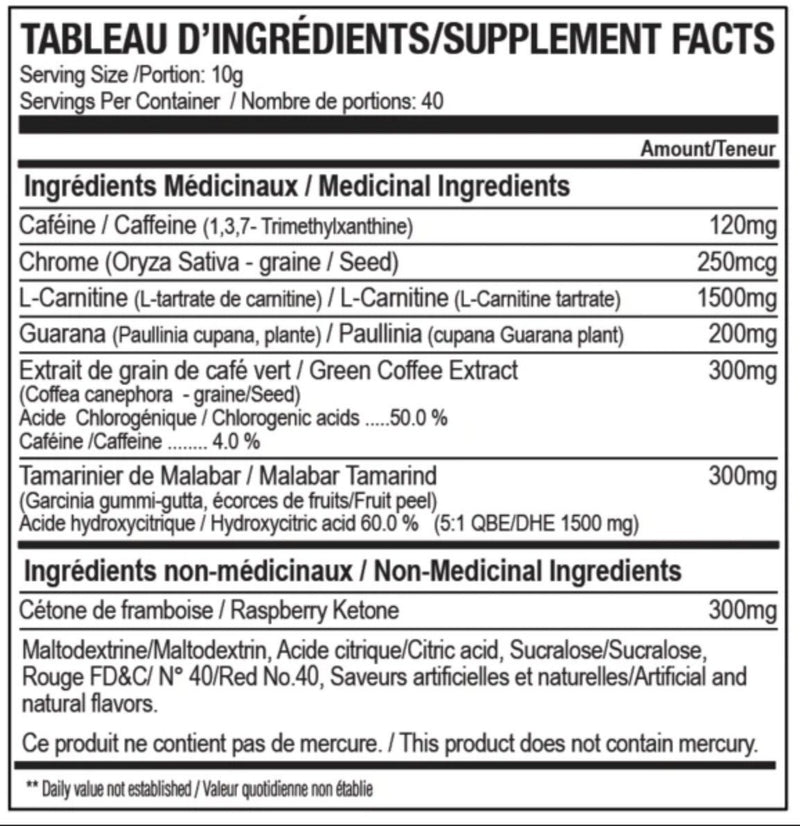 Nova Pharma Slim AX Burner - 40 Servings - Hyperforme Staging