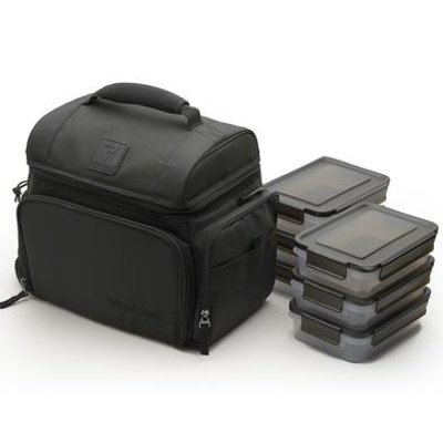 Performa All in One 6 Meal Prep Bag - Black / Black - Hyperforme Staging