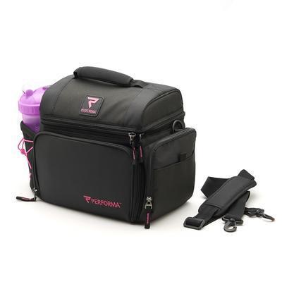 Performa All in One 6 Meal Prep Bag - Pink / Black - Hyperforme Staging