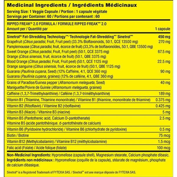 PharmaFreak Ripped Freak 2.0 - 60 Caps - Hyperforme Staging