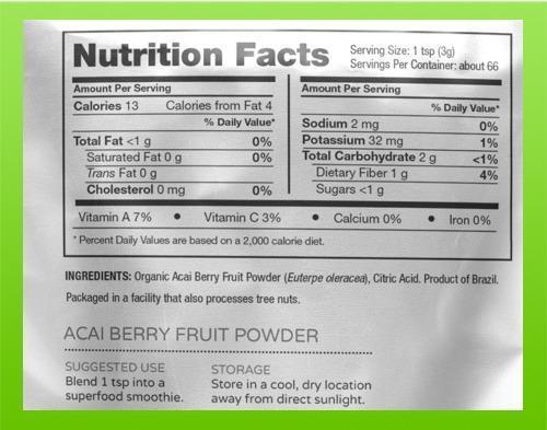 Raw Nutritional Acai Berry Powder - 200g - Hyperforme Staging