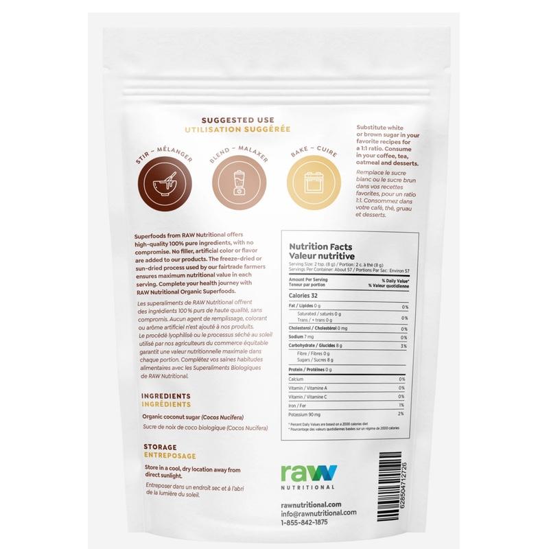 Raw Nutritional Pure Organic Coconut Sugar - 300g - Hyperforme Staging